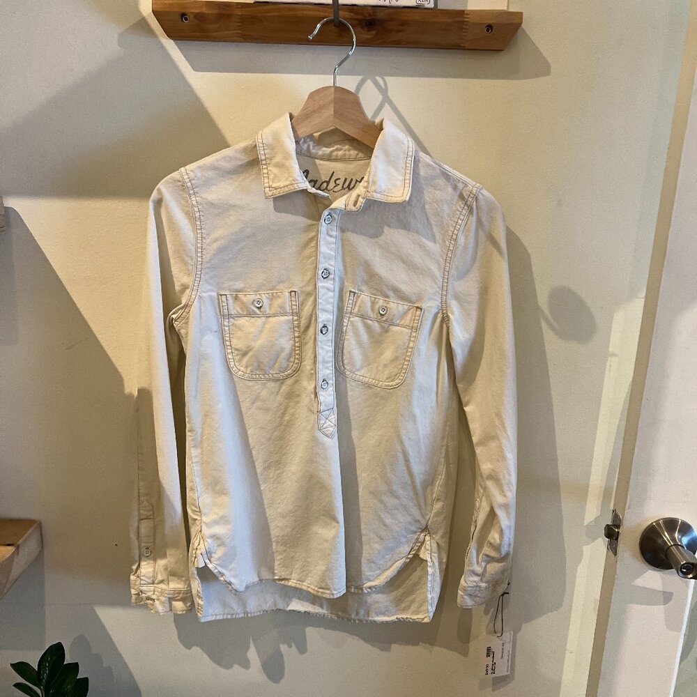 Madewell White Cotton Button Down
